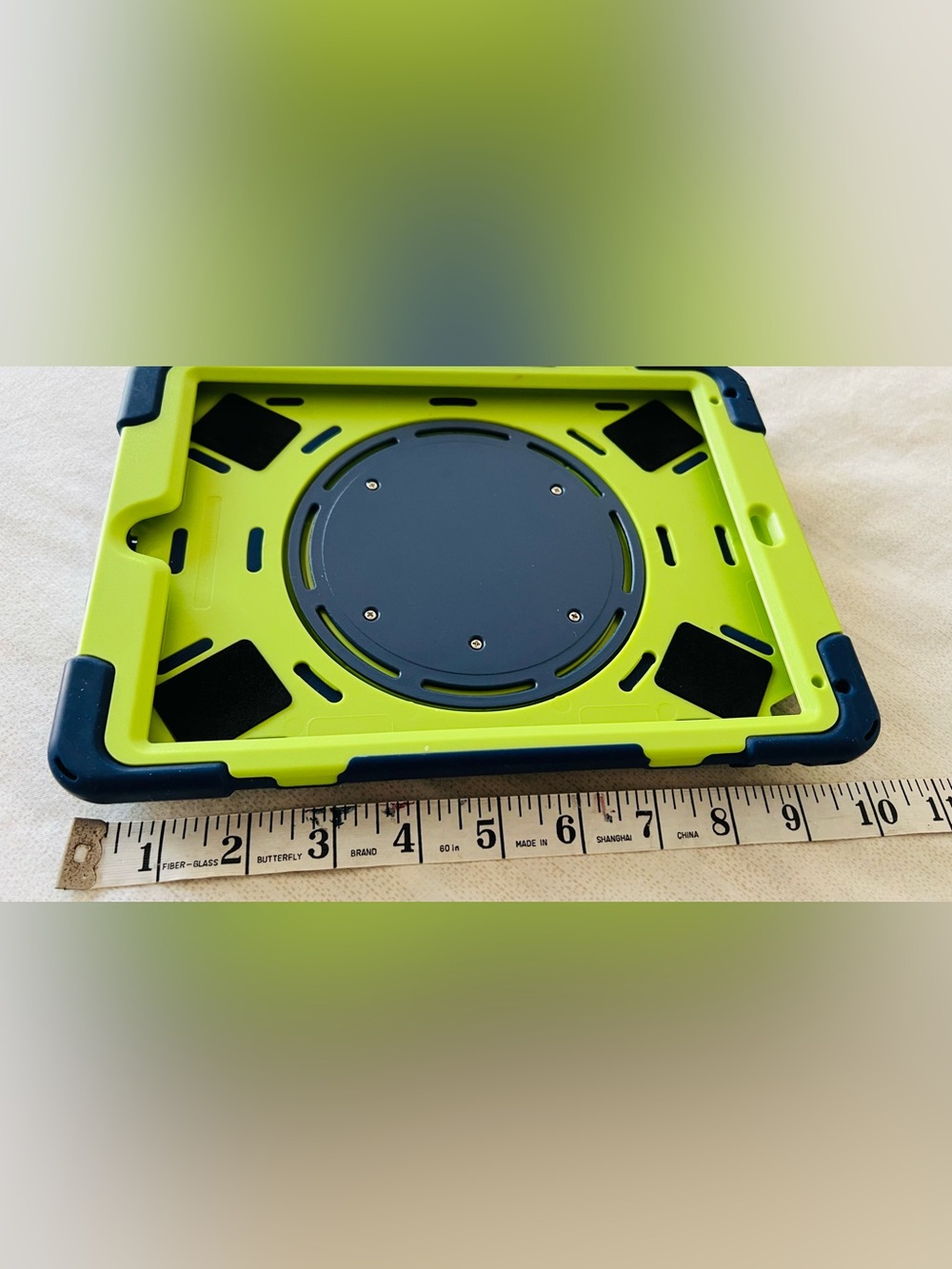 Protective Tablet Case in Lime Green Durable Shockproof Cover stand/handle
10x7”